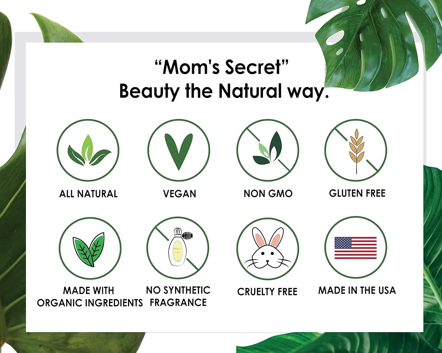 Mom's Secret 100% Natural Lip Gloss, Organic, Vegan, Gluten Free, Cruelty Free, Made in the USA, 0.18 oz. (Embellished)