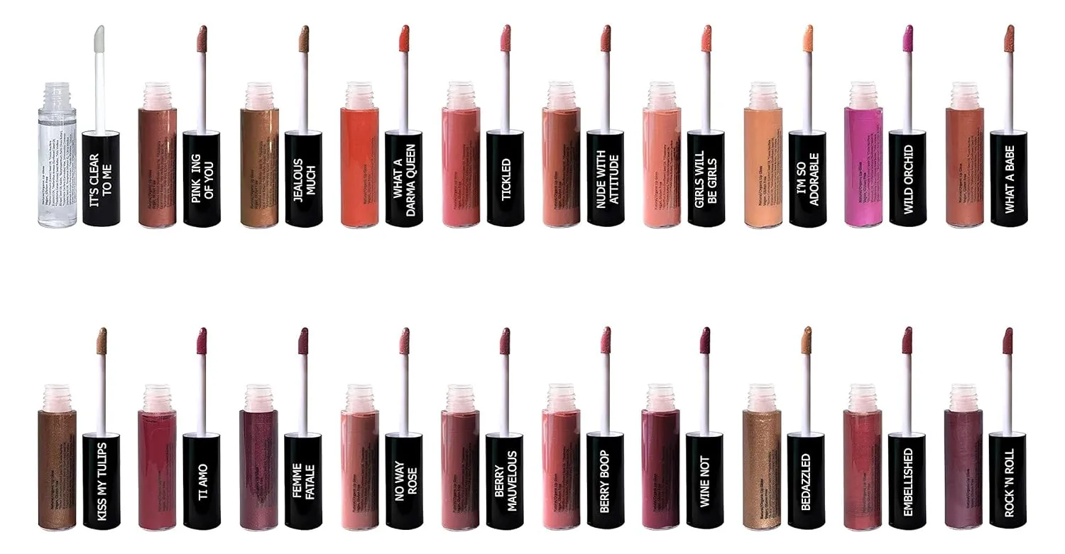 Mom's Secret 100% Natural Lip Gloss, Organic, Vegan, Gluten Free, Cruelty Free, Made in the USA, 0.18 oz. (Embellished)