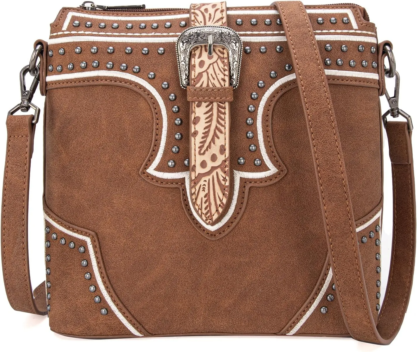 Montana West Western Crossbody Bags for Women Embroidered Denim Collection Purses