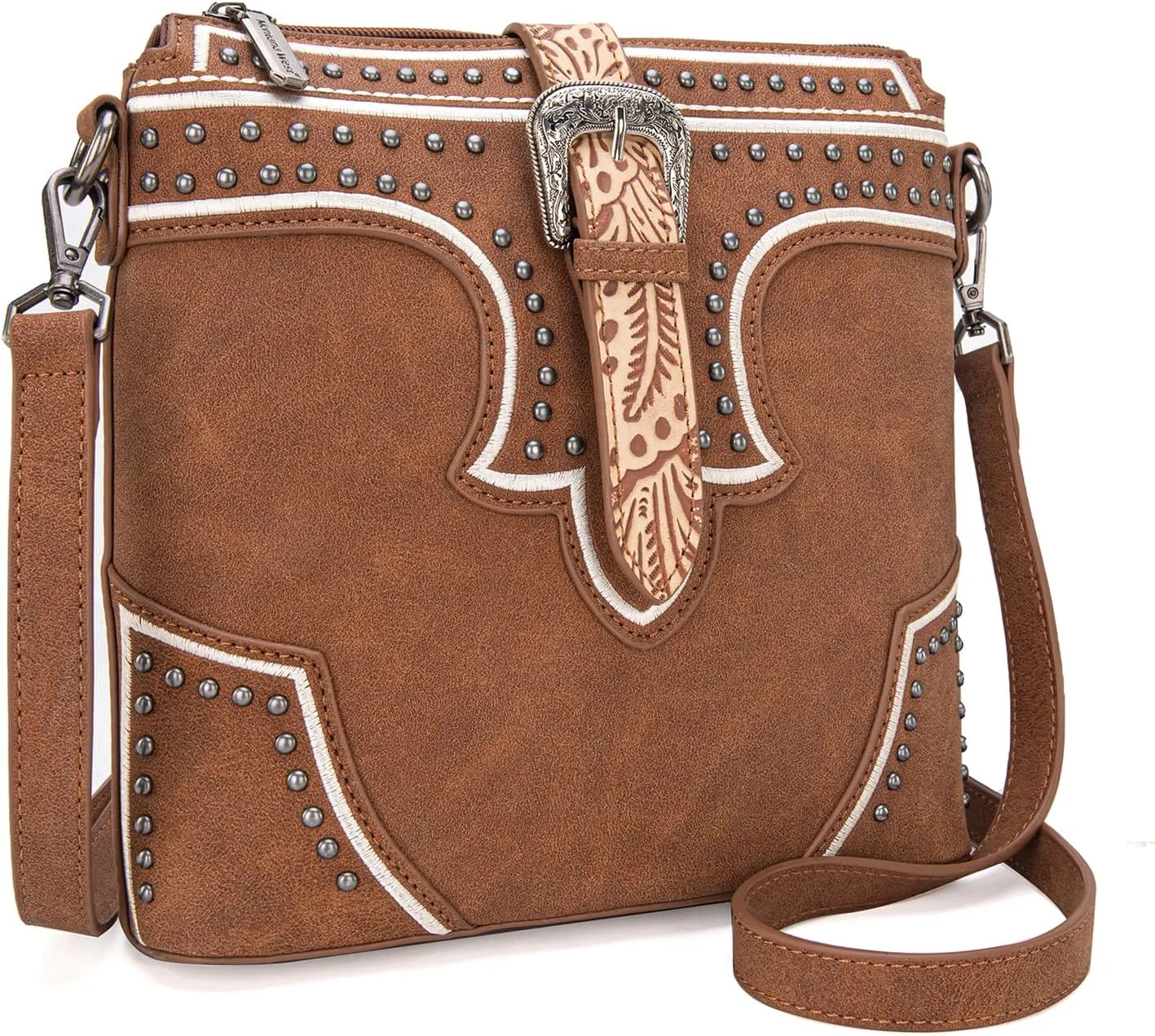 Montana West Western Crossbody Bags for Women Embroidered Denim Collection Purses