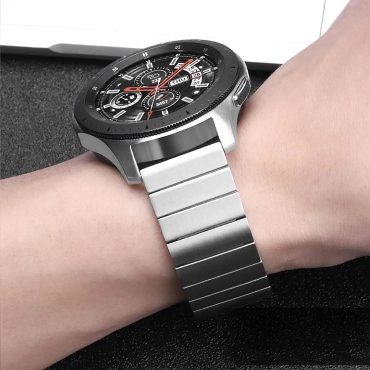 Moran Metal Watch Band Quick Release Replacement Wristband Smartwath Strap 20mm 22mm for Men Women