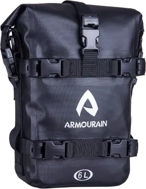 Motorcycle Bumpers Bag Waterproof 6L Motor Crash Bar Bag with Shoulder Strap Motorcycles Side Frame Bag Riding Tools Accessories (TPU Black)