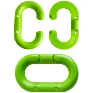 Mr. Chain Plastic Master Link, 2" Heavy Duty Link, Safety Green, 10/Pack