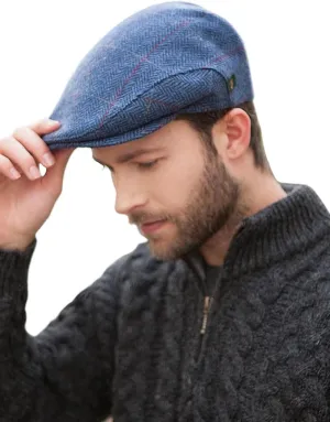 Mucros Weavers Irish Trinity Flat Cap for Men Newsboy Hat