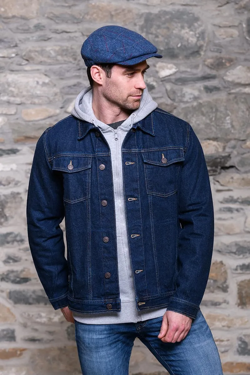 Mucros Weavers Irish Trinity Flat Cap for Men Newsboy Hat