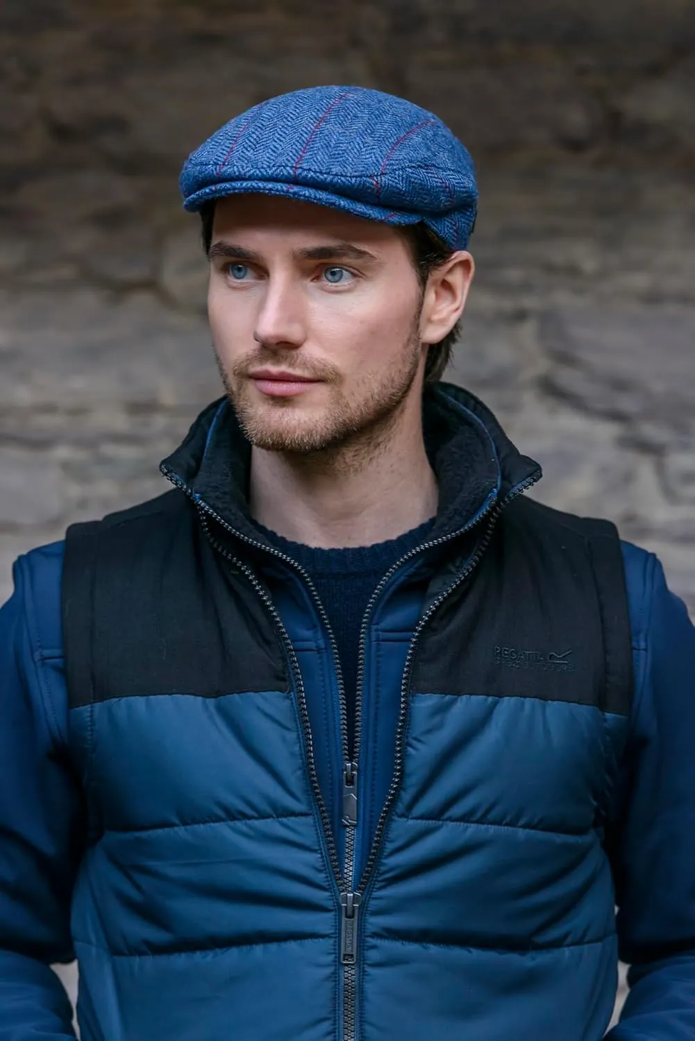 Mucros Weavers Irish Trinity Flat Cap for Men Newsboy Hat