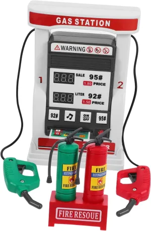 Multi-Functional Voice Gas Station Toy DIY Model Kit Boys and Girls Educational Toy Play Room Decor