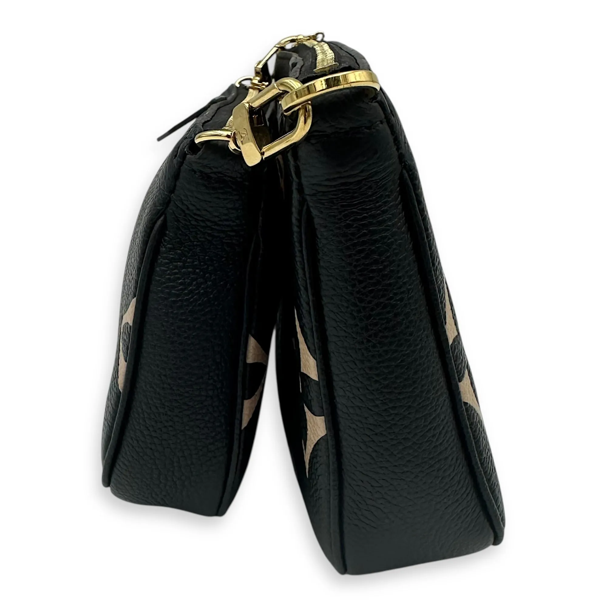 Multi-Pochette Accessoires Crossbody Bag  Black in Monogram Empreinte Leather , Gold Hardware