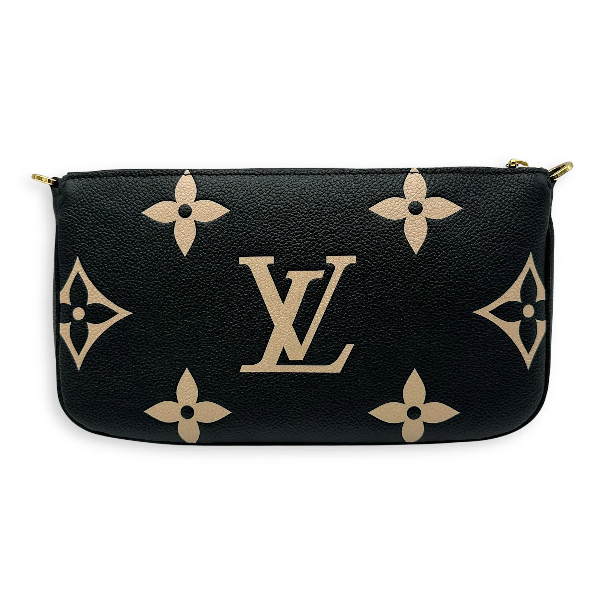 Multi-Pochette Accessoires Crossbody Bag  Black in Monogram Empreinte Leather , Gold Hardware