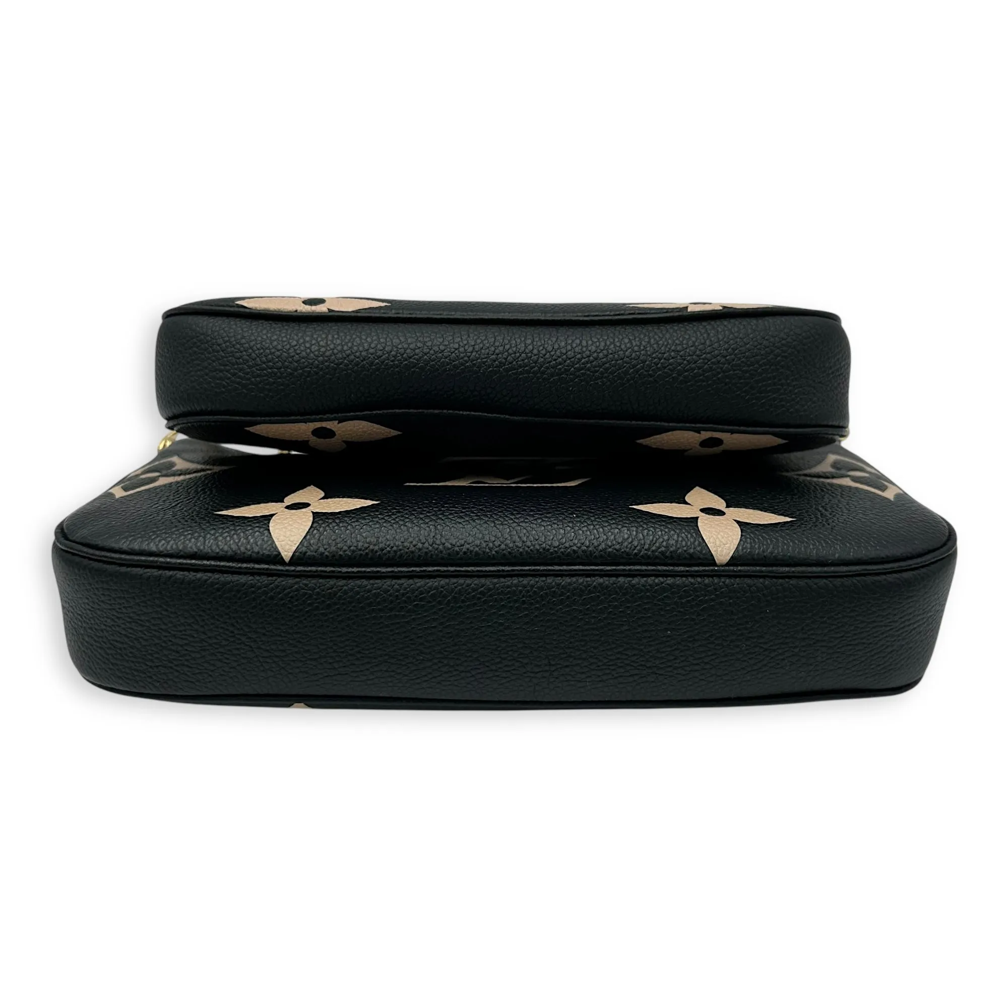 Multi-Pochette Accessoires Crossbody Bag  Black in Monogram Empreinte Leather , Gold Hardware