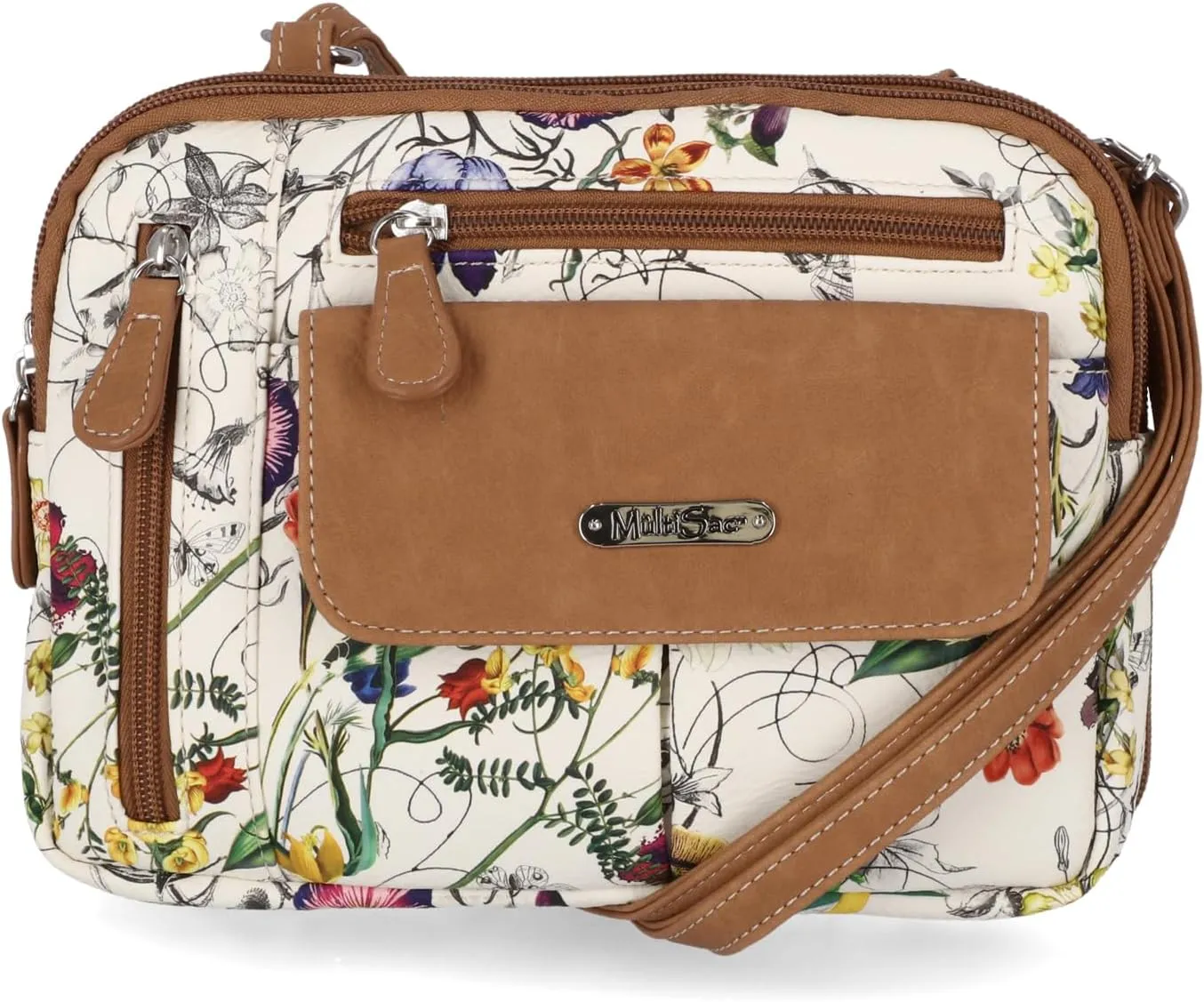 MultiSac Zippy Triple Compartment Crossbody Bag