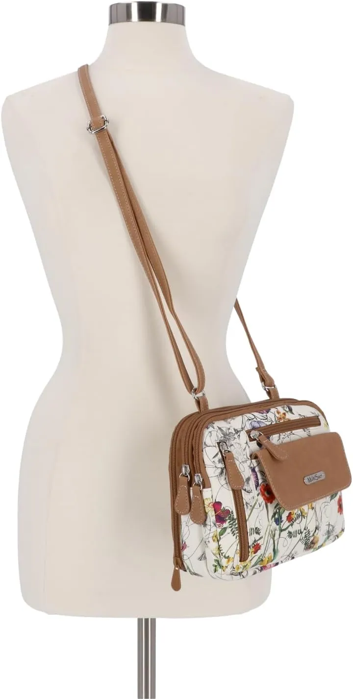 MultiSac Zippy Triple Compartment Crossbody Bag
