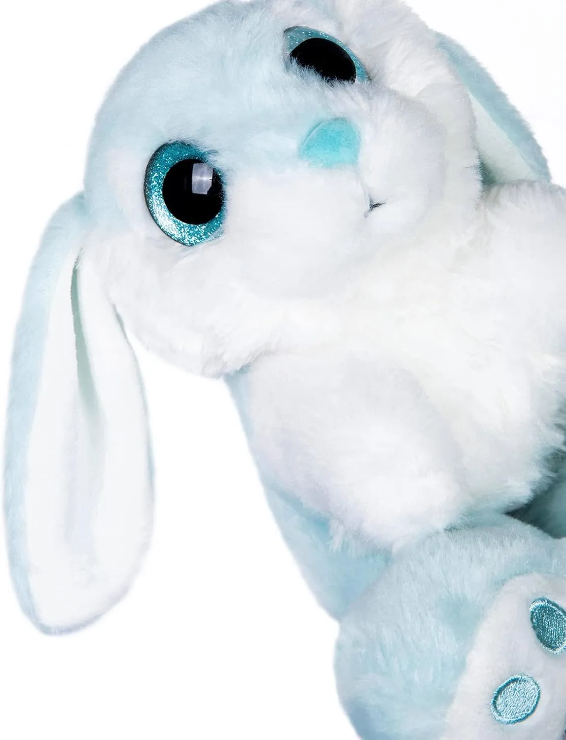 My OLi Bunny Stuffed Animal 8.5in Plush Rabbit with Floppy Ear Bedtime Friend Soft Toy Gifts for Girls Boys Kids, Blue