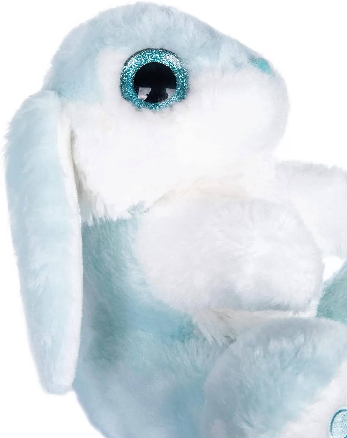 My OLi Bunny Stuffed Animal 8.5in Plush Rabbit with Floppy Ear Bedtime Friend Soft Toy Gifts for Girls Boys Kids, Blue