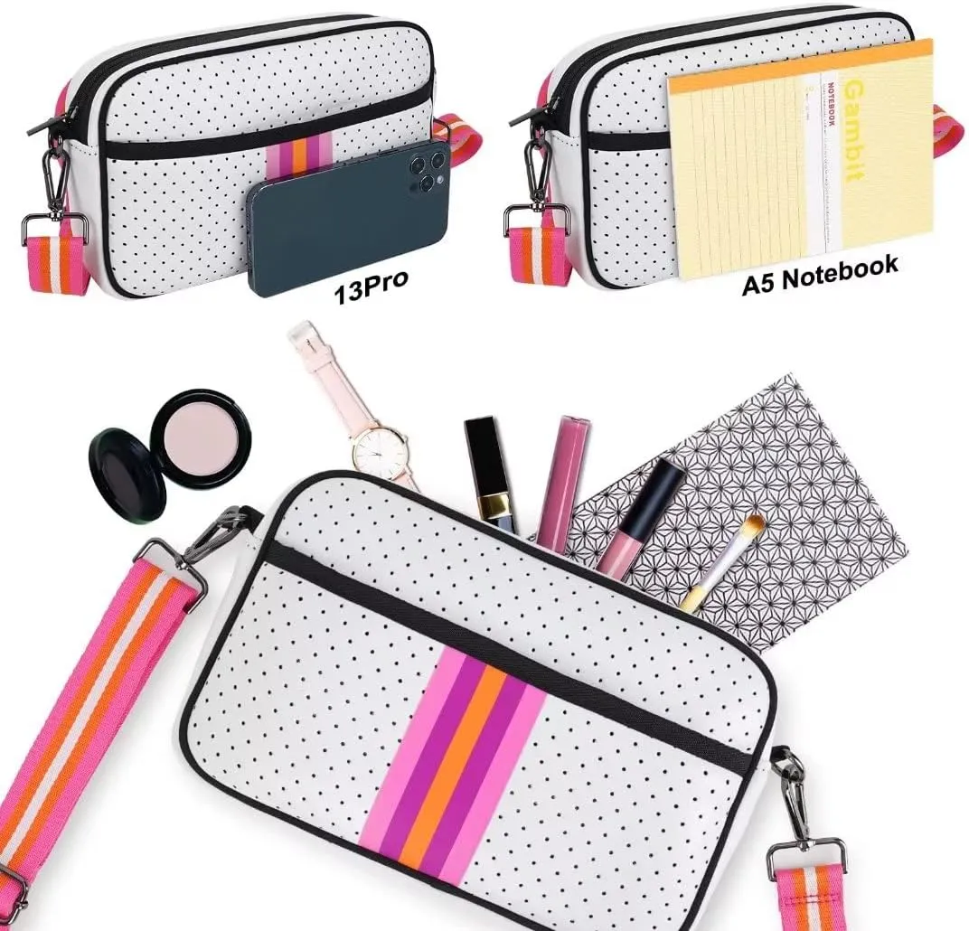 Neoprene Bag, Neoprene Crossbody Bag, Crossbody Bags For Women, Messenger Bag Neoprene Tote Bag by NIDOOT…