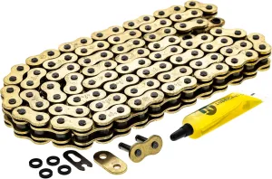 NICHE Gold 520 X-Ring Chain 100 Links with Connecting Master Link