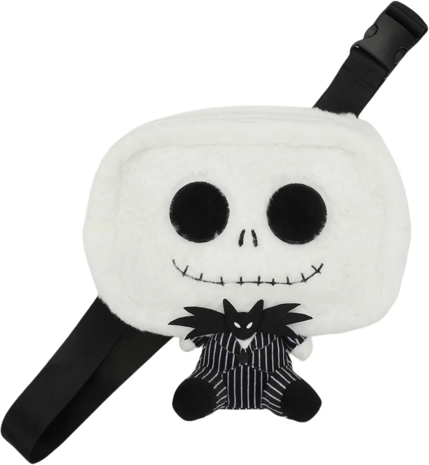 Nightmare Before Christmas Jack Skellington 9.5" Festie Bestie Plush Crossbody Hand Bag