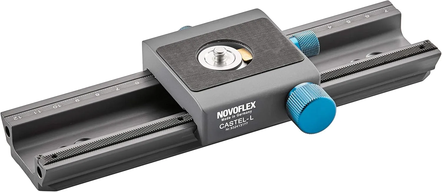 NOVOFLEX MiniConnect Focusing Rail Rack with Quick Release Base and Plate (Castel-L)
