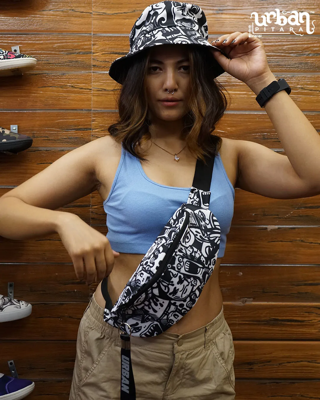 Ola Monster Fanny & Bucket Hat Set