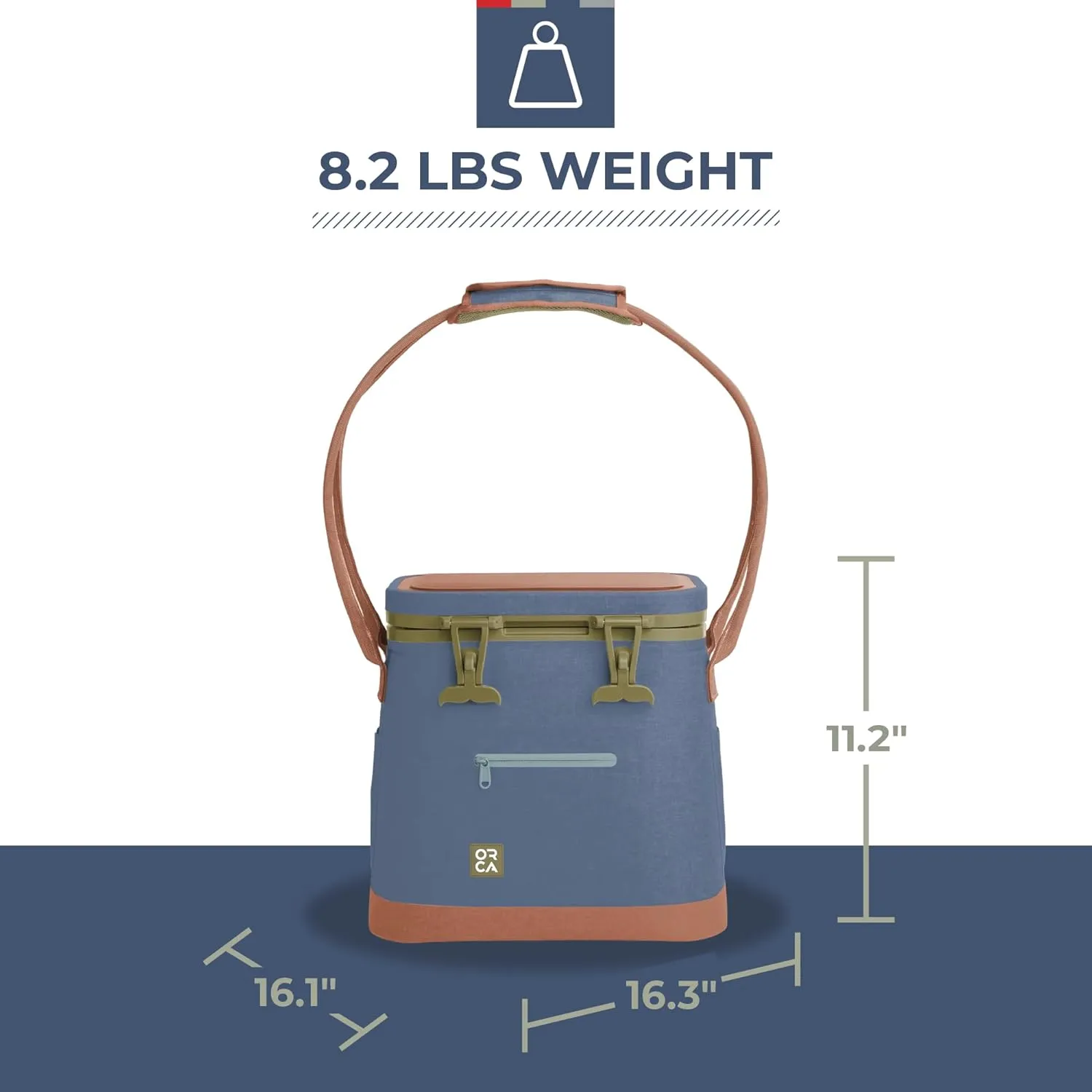 ORCA Wander Tote Cooler | Temperature Insulated Bag Keeps Drinks Ice Cold All Day, Perfect for Beach, Park, Hikes, Picnics & More