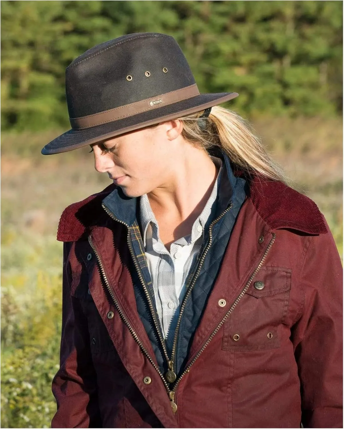 Outback Trading Company Unisex 1462 Madison River Sun-Protective Waterproof Crushable Cotton Oilskin Hat