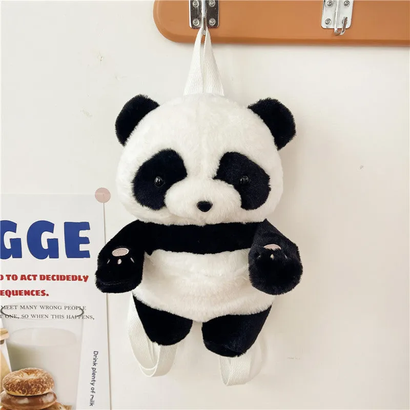 Panda Plush Cute Soft Figurine Doll Crossbody Bags