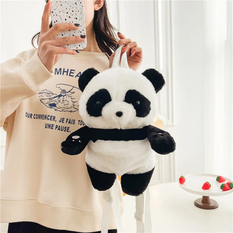 Panda Plush Cute Soft Figurine Doll Crossbody Bags