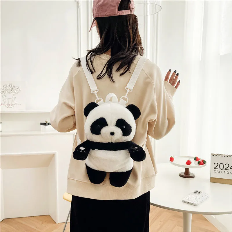 Panda Plush Cute Soft Figurine Doll Crossbody Bags