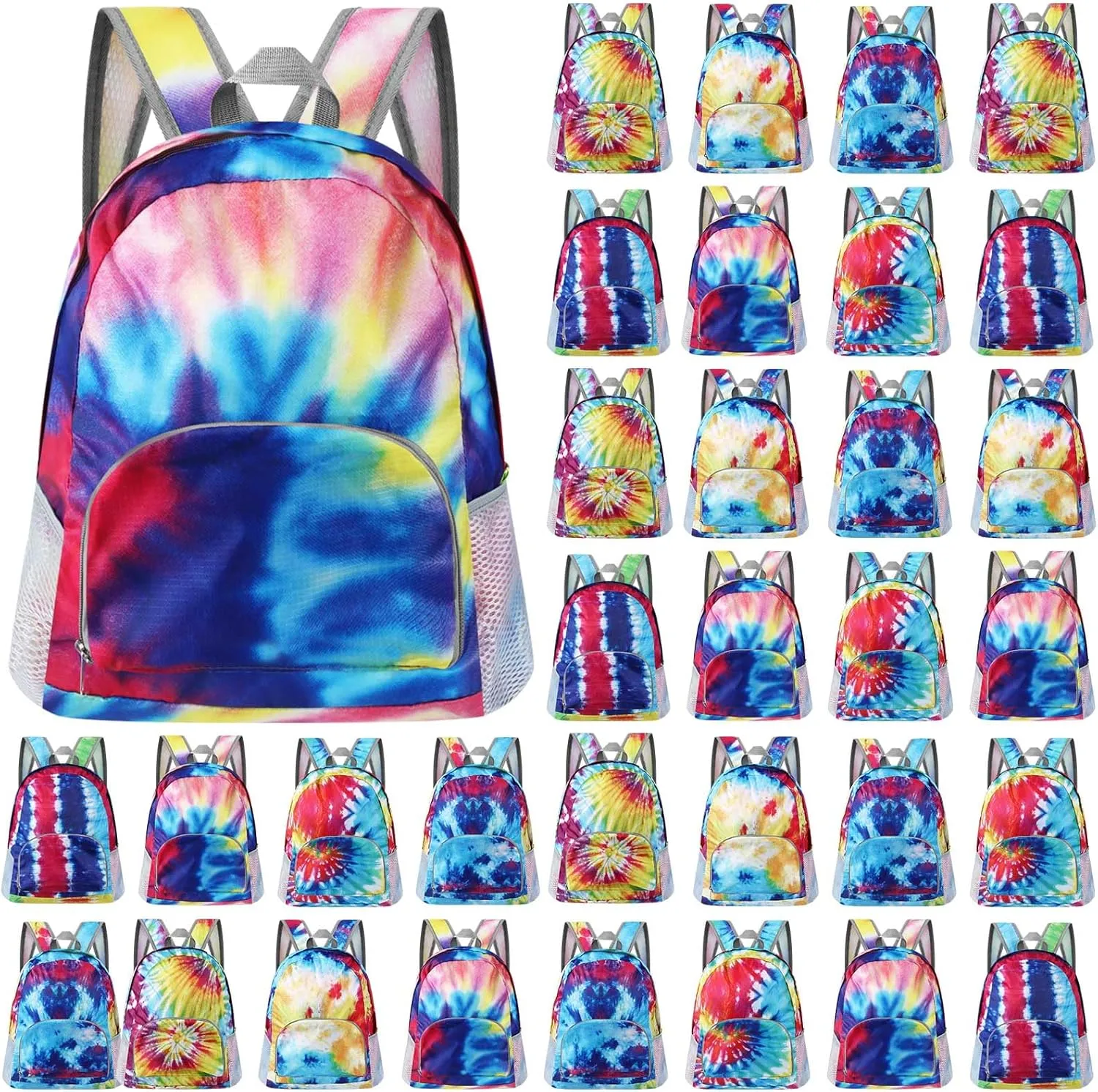 Patelai 48 Pcs 17" Backpacks Bulk for Kids Classic Colorful Bookbags for Elementary Middle High School Boys Girls (Colorful)
