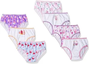 Peppa Pig Girls' 100% Combed Cotton Underwear in Sizes 2/3t, 4t, 4, 6 and 8