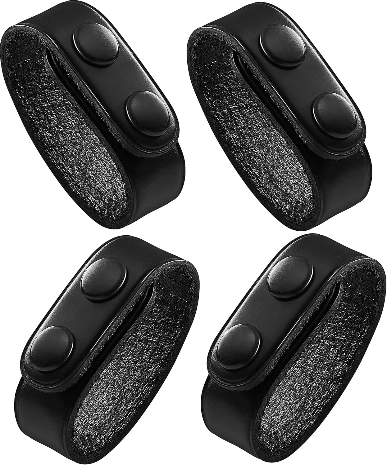 Perfect Fit Shield Wallets Duty Belt Keeper with Double Snap Closure (Pack of 4)