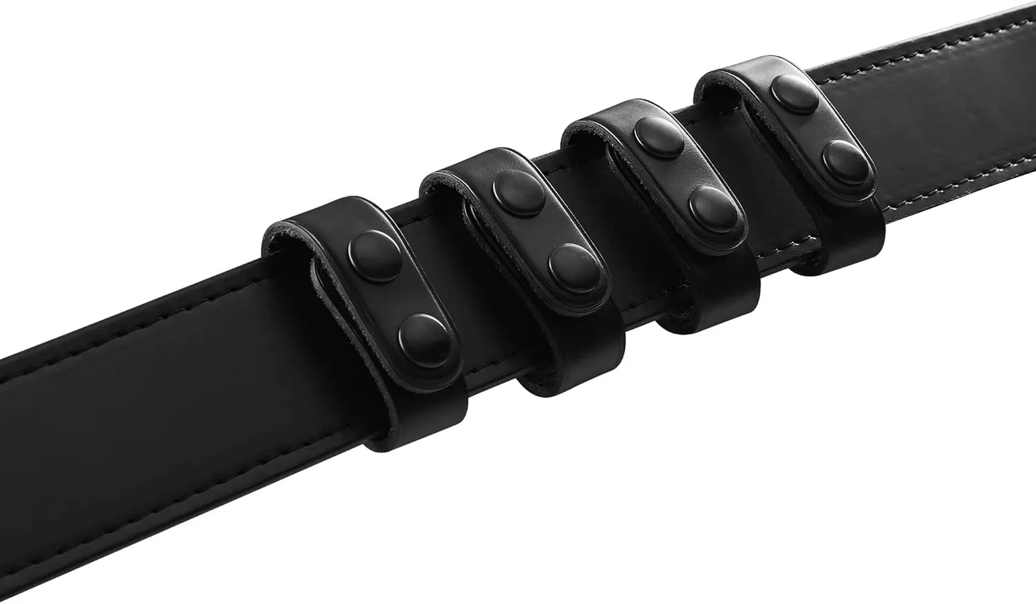 Perfect Fit Shield Wallets Duty Belt Keeper with Double Snap Closure (Pack of 4)