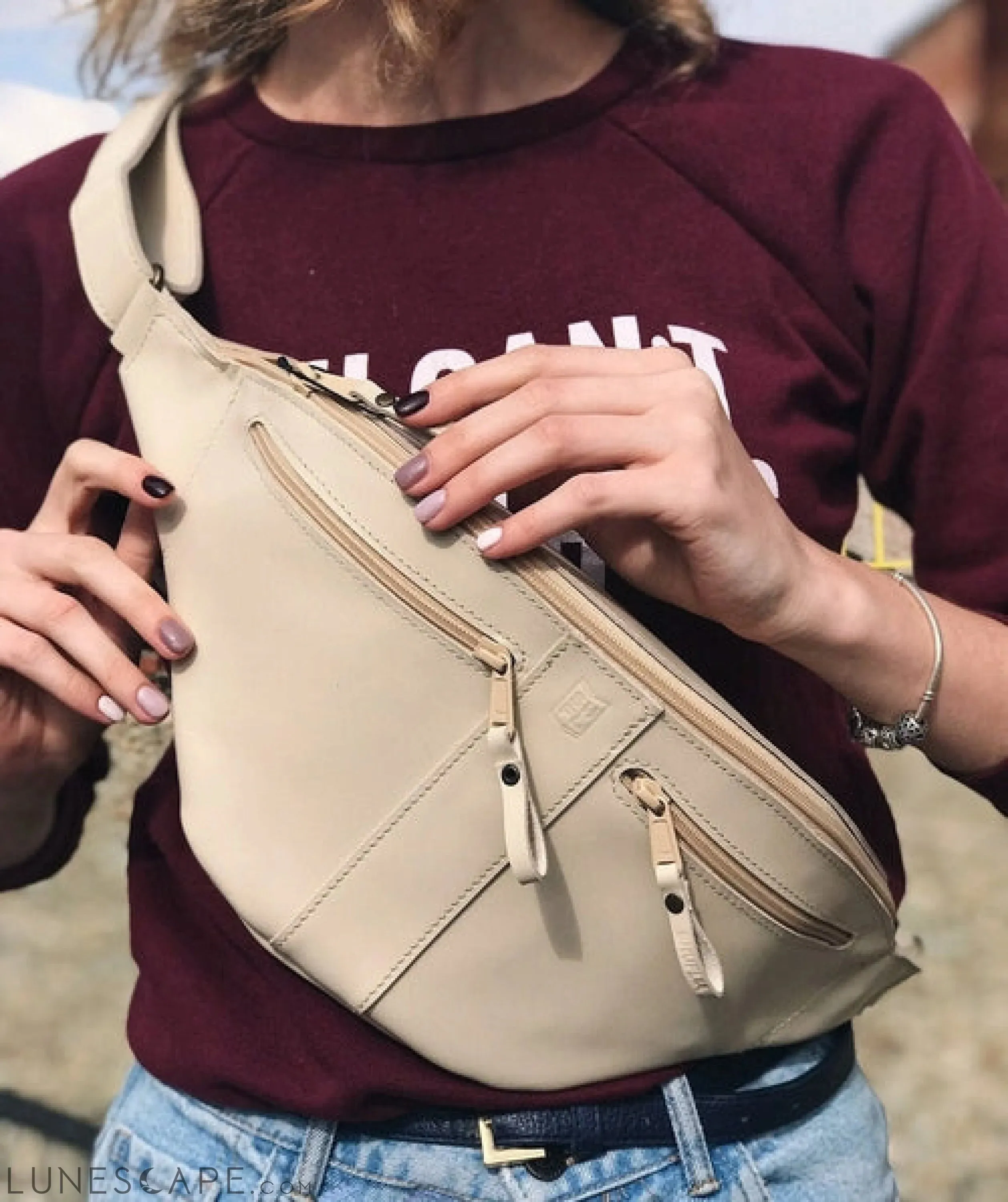 Personalise Handmade Leather Fanny Pack, Leather Fanny Pack for Him,
