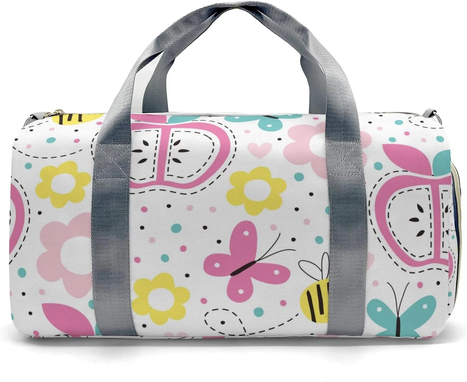 Personalized Apple Custom Multi-functional Travel Bag, Unisex Portable Duffel Bag, Short Distance Travel Assistant