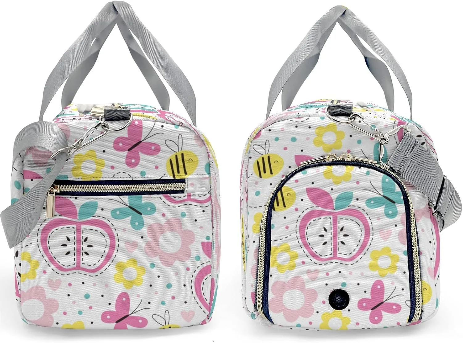 Personalized Apple Custom Multi-functional Travel Bag, Unisex Portable Duffel Bag, Short Distance Travel Assistant