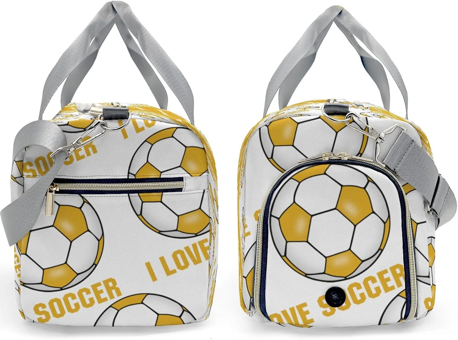 Personalized Soccer Custom Multi-functional Travel Bag, Unisex Portable Duffel Bag, Short Distance Travel Assistant
