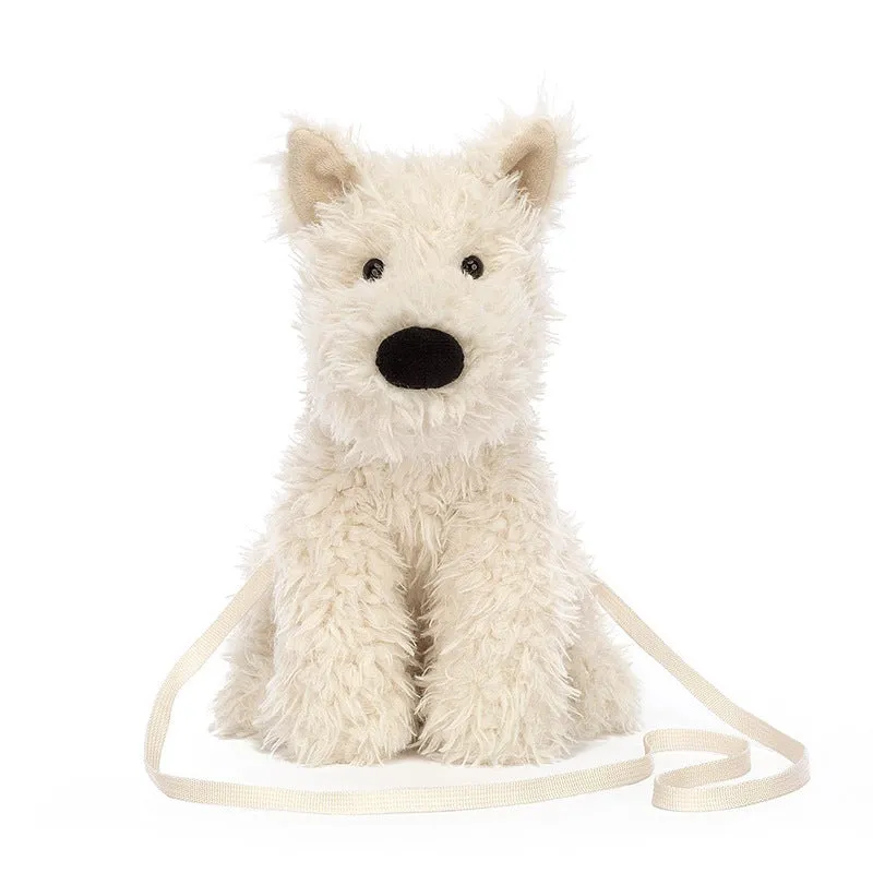 Plush Doll Sausage Dog West Highland Crossbody Bags
