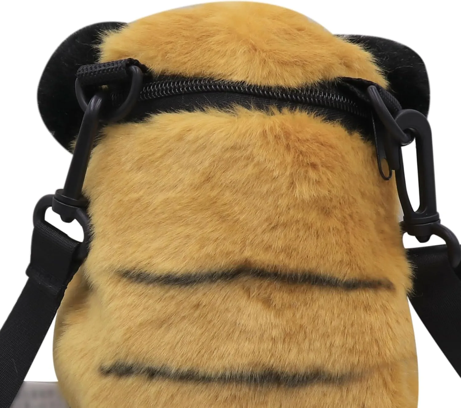 Plush Tiger Panda Crossbody Purse for Women Girls Small Fluffy Animal Shoulder Plush Tiger Panda Doll Cute Purse
