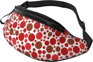 Polka Dots Fanny Waist Bag Pack Casual Chest Bag Waist Packs Everywhere Belt Bag Sling Bag for Women Men