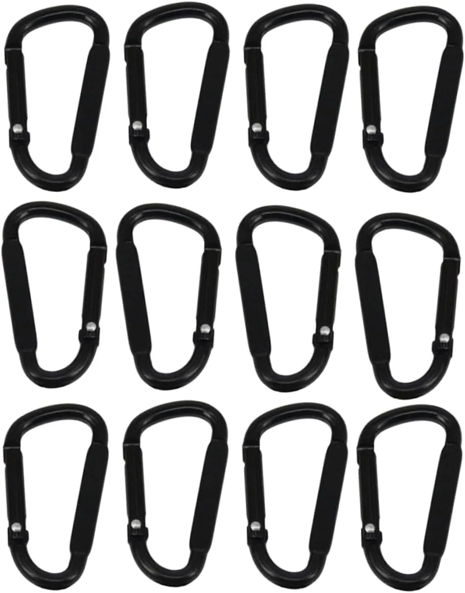 POPETPOP Outdoor Camping Buckle Set 40pcs Professional D-Shaped Carabiner Carabiner Key Chain for Hiking