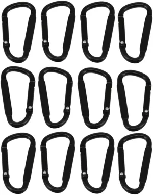 POPETPOP Outdoor Camping Buckle Set 40pcs Professional D-Shaped Carabiner Carabiner Key Chain for Hiking