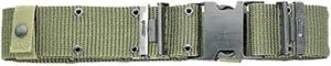 Previously Issued U.S. G.I. Medium Olive Drab Military Surplus Pistol Belt with Black Quick-Release Buckle