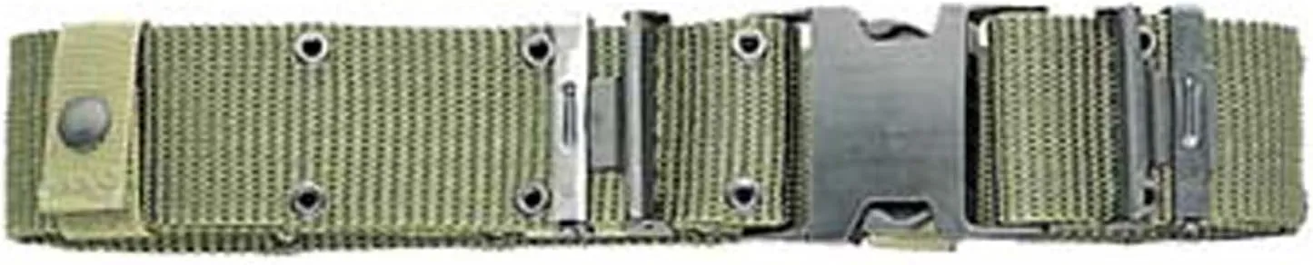 Previously Issued U.S. G.I. Medium Olive Drab Military Surplus Pistol Belt with Black Quick-Release Buckle