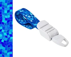 Profesional Quick and Slow Release Medical Nurse/BFR Tourniquet with Blue Mosaic Pattern