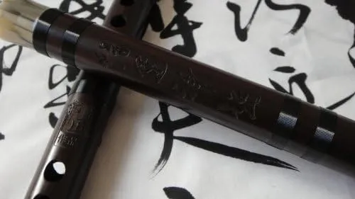 Professional Recovered Aged Rosewood Chinese Flute Dizi With USA- Based Warranty (Key of D)