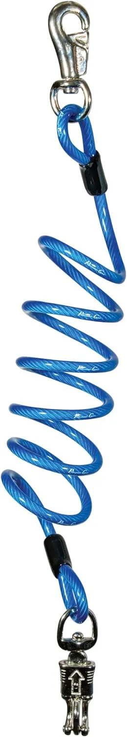 Professional's Choice Trailer Tie Coil | Tie Your Horse with Ease and Safety | Self Coiling Design Keeps The Slack Out of The line | 6'