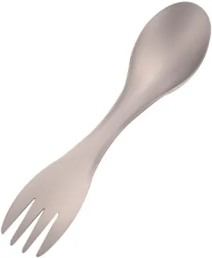 Pure Titanium Two-in-one Fork Spoon Tableware Multi-functional Outdoor Camping Home Tableware(2PCS)