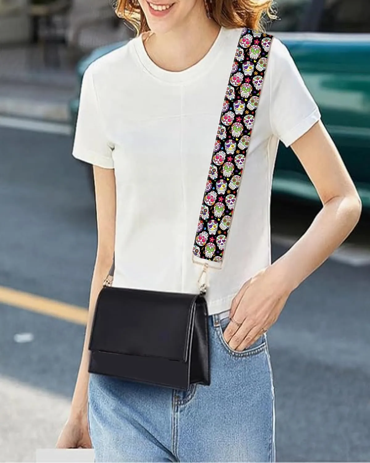Purse Strap Replacement Crossbody 2" Wide Shoulder Strap, Cute Handbag Strap Bag Strap Replacement Belts Adjustable
