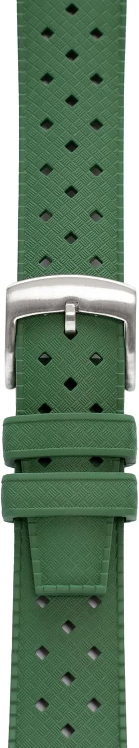 Quick Release Tropical Rubber Band For Breitling Watches, Replacement FKM Watch Band Straps For Seiko Watches - Multiple Colors