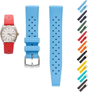 Quick Release Tropical Rubber Band For Breitling Watches, Replacement FKM Watch Band Straps For Seiko Watches - Multiple Colors
